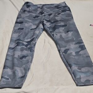 White House Black Market Gray/Green Camouflage Leggings